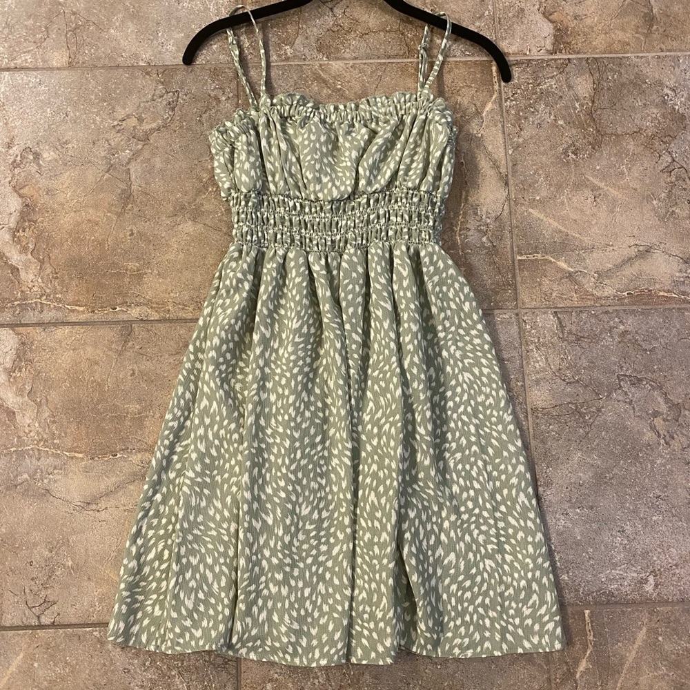Summer dress, brand is Emerald Sundae, bought at Von Maur Department Store.